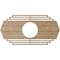 Ekena Millwork Chrysler Wood Fretwork Pierced Ceiling Medallion, Red Oak, 20"W x 10"H x 5 1/4"ID x 3/8"T CMWP20X10X0375CSRO - alternate 5